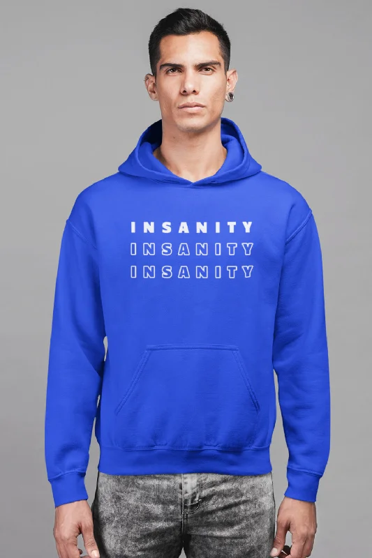 Layered Comfort Insanity Premium Non Zipper Blue Hoodie