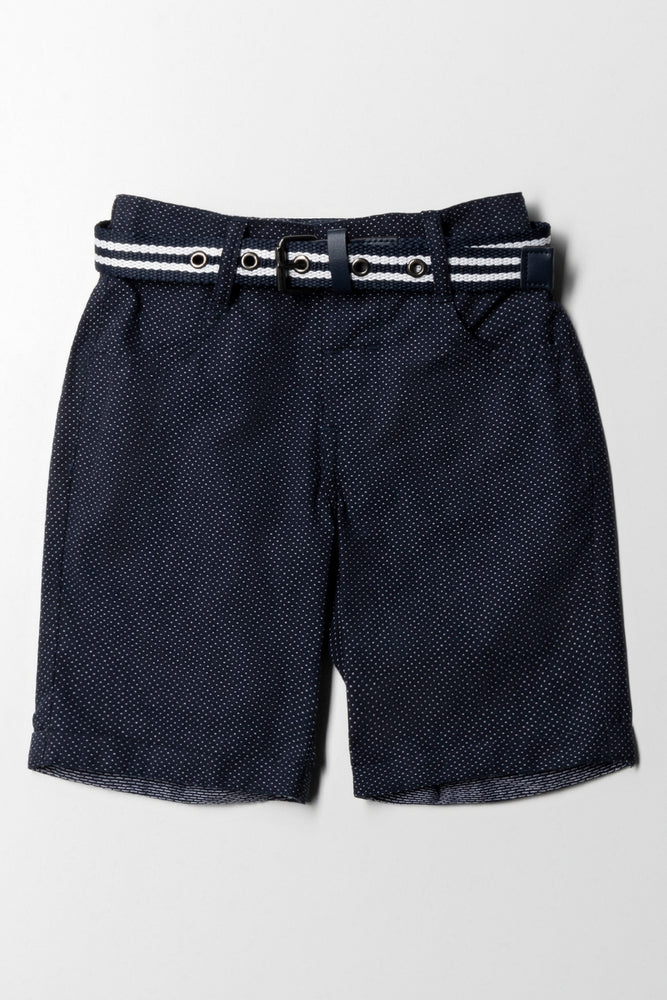New Design Chino Short With Belt Navy