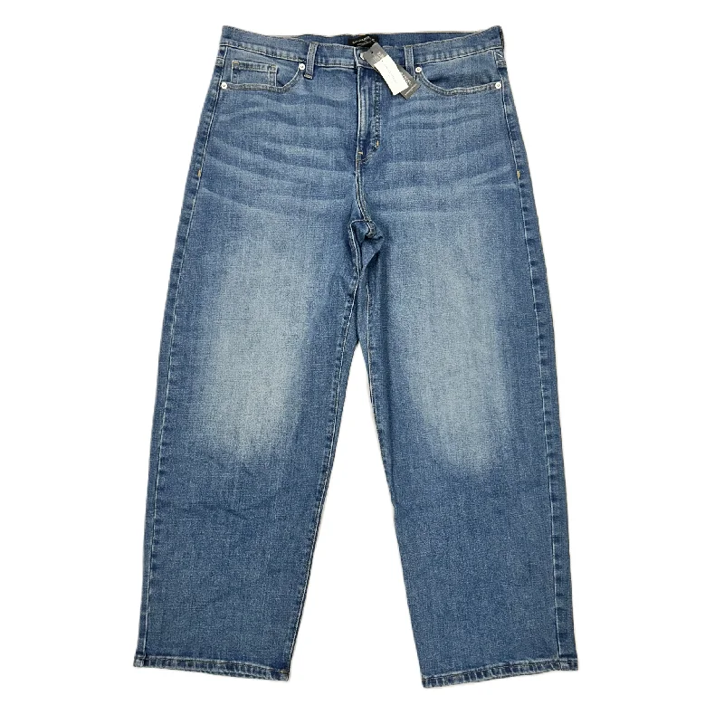 Modernism Jeans Wide Leg By Banana Republic In Blue Denim, Size: 14