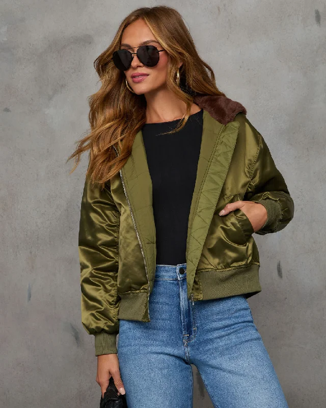 Luxury Classic Tellie Faux Fur Hood Jacket