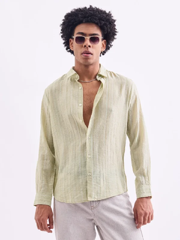 New Products Pista Striped Slim Fit Shirt