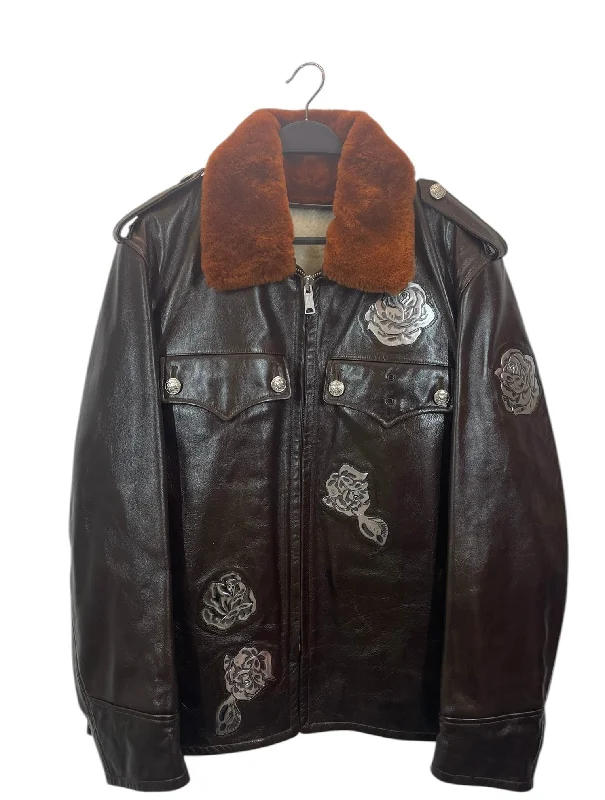Must-have For Fashion Calvin Klein 205W39NYC/Jacket/38/Leather/BRW/ROSES ALL OVER