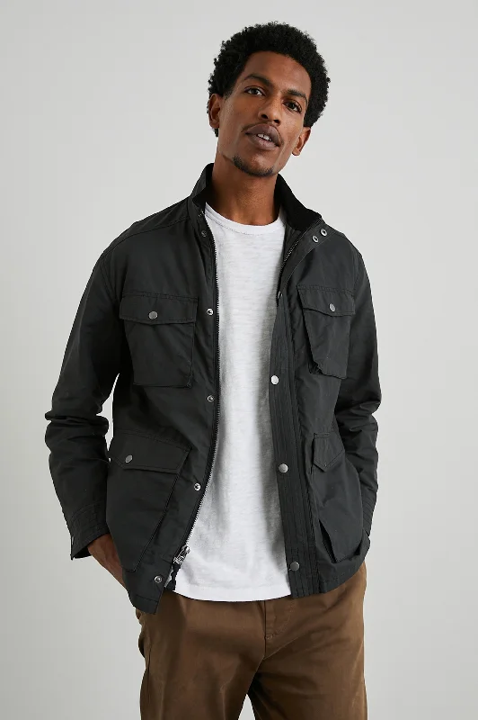 Comfortable Fashion CARDIFF JACKET - BLACK
