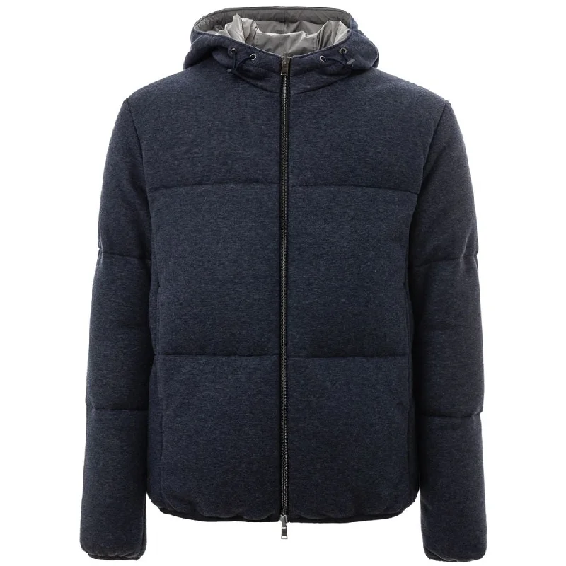 Tropical Style Herno blue Cotton Men's Jacket