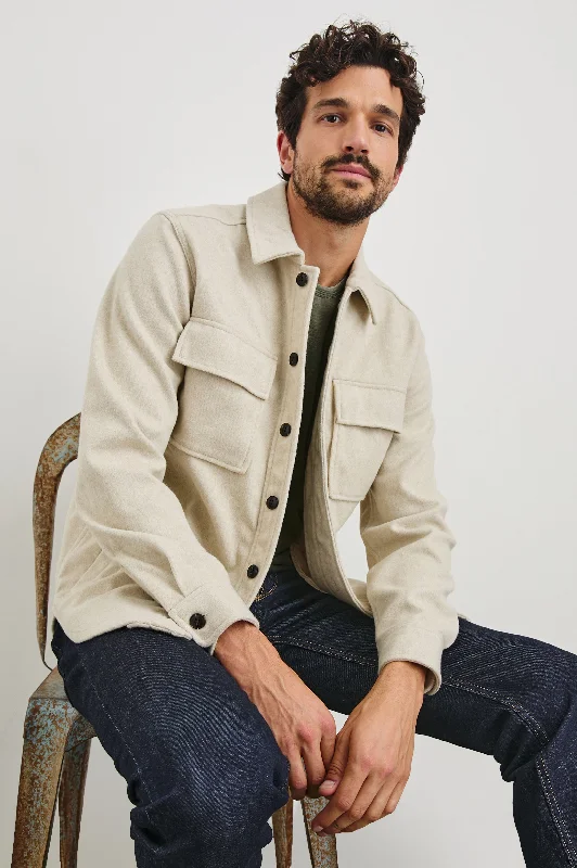 High Street Design WARNER SHIRT JACKET - BEIGE