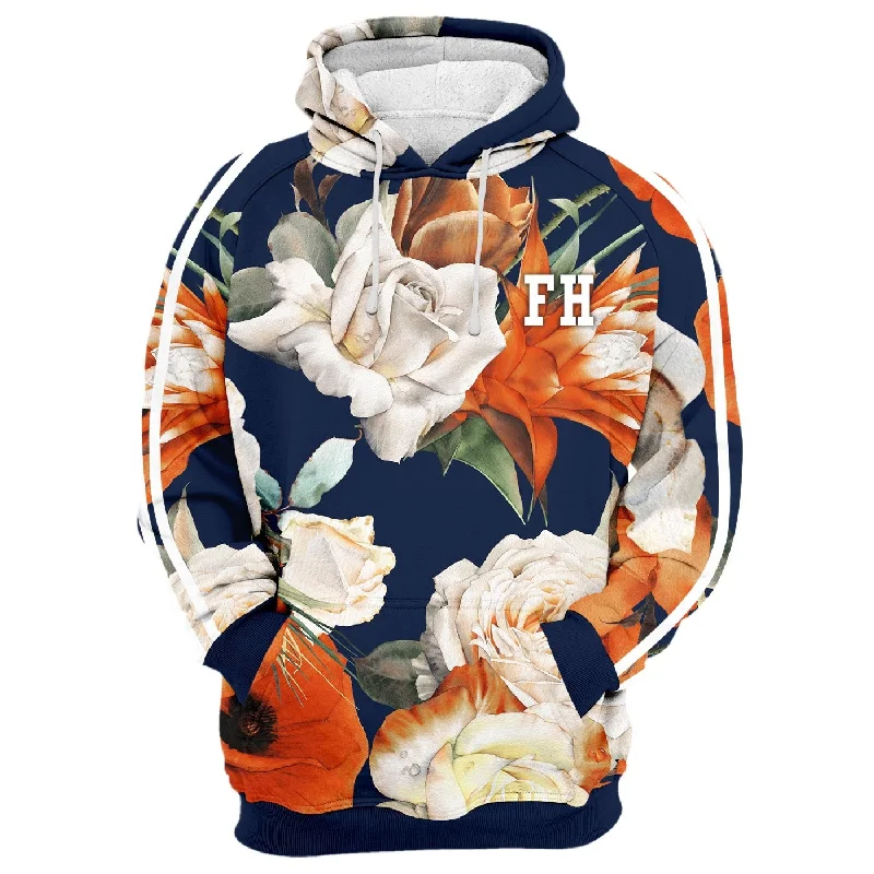 Stylish Wear Rose Blossom Hoodie