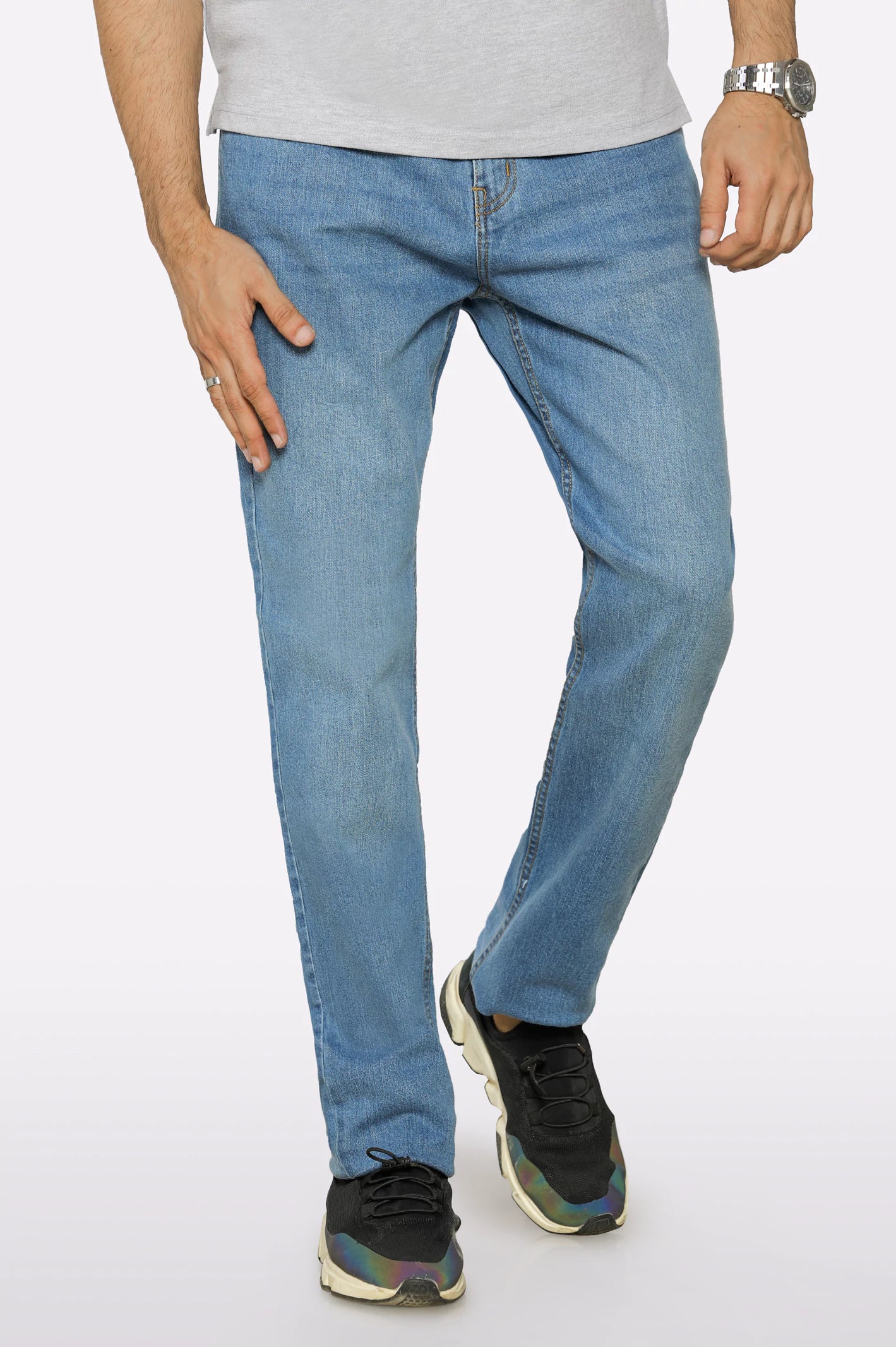 French Style Medium Blue Smart Fit Jeans
