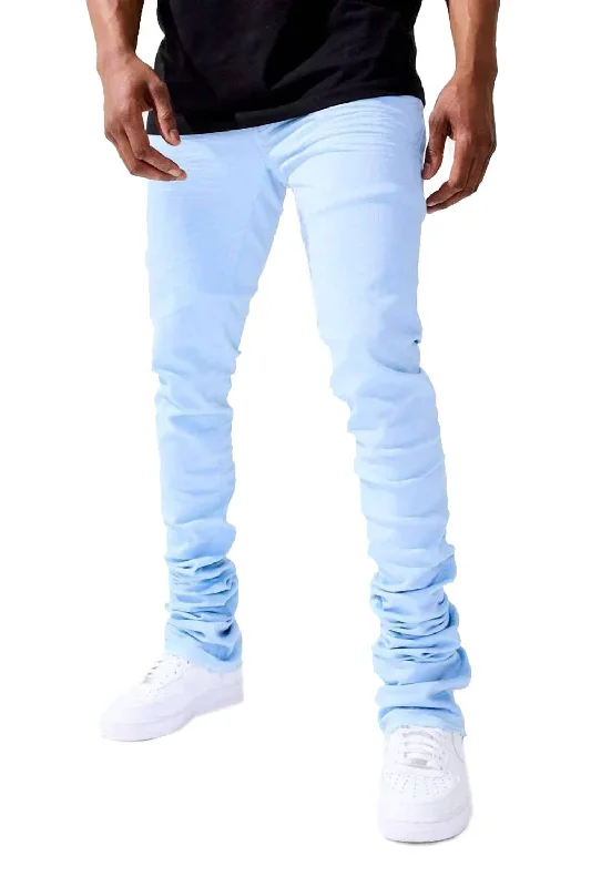 Simple And Comfortable Men's Martin Stacked Kingsbridge Denim Jean In Sky Blue