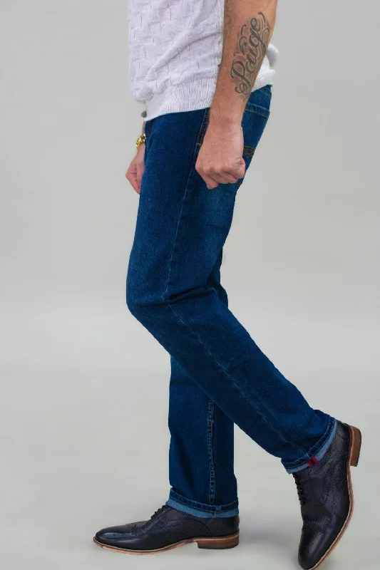 Fashionable In The Times Milano Stonewash Regular Stretch Denim Jeans