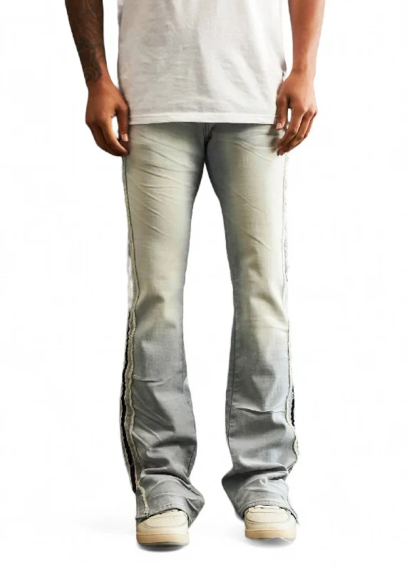 Double-sided Wear Ross Denim Jean In Light Stone