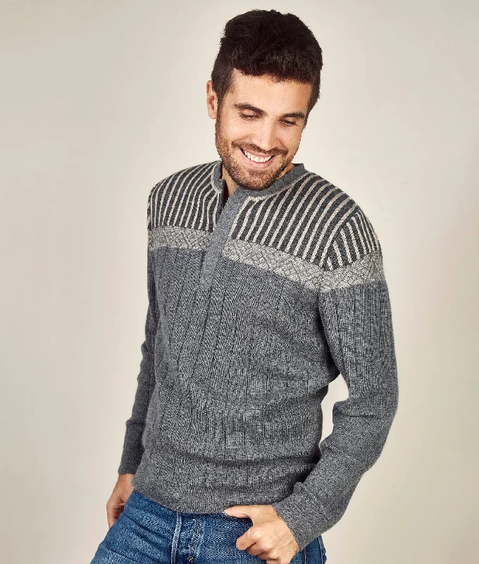 Fashion Touch Half-Zip Decab Sweater