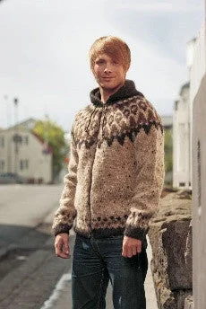 Elegant Series Frost Wool Cardigan - Brown (zipper or buttons)