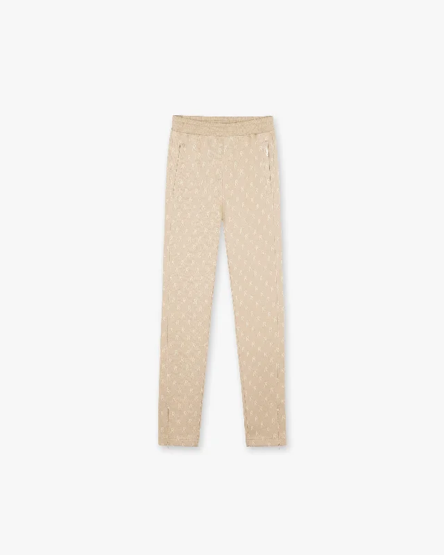 Timeless Style Intarsia Initial Sweatpant - Wheat