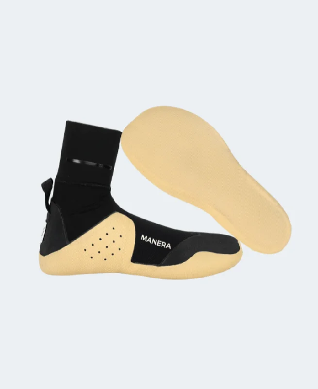 Easygoing Style Manera Magma 7mm Round Toe Booties-Black